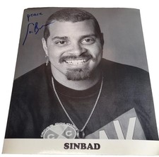 Vintage Sinbad Signed 8x10 Photo Autograph Comedian Actor Peace picture