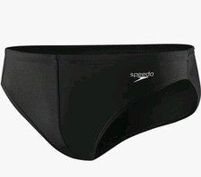 Speedo PowerFLEX Eco Brief Men's Size 32 Water Sports Swimwear Black picture