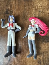 Vintage 1998 Tomy Pokemon Team Rocket Jessie and James Action Figure Set picture