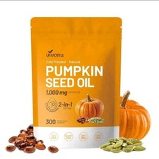 1 pack Pumpkin Seed Oil with Saw Palmetto Capsules Cold Pressed, pure Virgin Oil picture