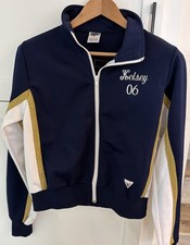Vtg Cheerleader Varsity Bomber Notre Dame Zip Up Jacket Small - Med Fit Made USA picture
