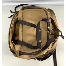 Vintage Filson Compartment Bag Rugged Tan Twill & Saddle Style 264 Old Stock Bag picture