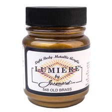 Jacquard Lumiere Metallic Shimmer Paint 2.25oz Old Brass Durable Acrylic picture