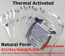 Dental Ortho Arch Wire Thermal Activated Niti Round Rectangular Natural Form picture