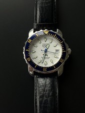 VINTAGE MEN'S  SWISS DIVER 100M ST.STEEL QUARTZ WATCH 