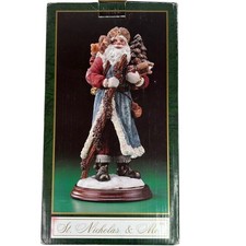 St. Nicholas & Me Santa Figurine Hand-Painted 10