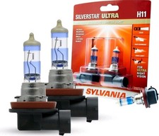 Sylvania Silverstar ULTRA H11 Pair Set High Performance Headlight 2 Bulbs SEALED picture