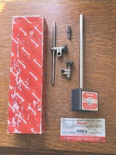 Starrett No. 657AA Magnetic Base Indicator Holder w/Accessories & Box USA  picture