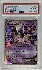 2016 Pokémon XY Evolutions Mewtwo EX 52/108 Ultra Rare Holo PSA 10 Gem Mint picture