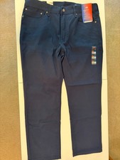 Levi's 541 Athletic Taper Performance Stretch Jeans 36x30 Navy New With Tags picture