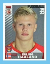 STICKER PANINI 2019/20 DANNI HAALAND ROOKIE #32 SALZBURG ANASTATIC REPRINT picture
