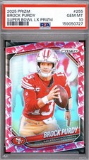 2025 Brock Purdy Panini Prizm -SF 49’s #255 Super Bowl LX Prizm 22/60 PSA 10 picture