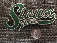 Und University of North Dakota Fighting Sioux embroidered iron on patch 3.5” X 2 picture