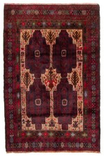 Vintage Traditional Hand-Knotted Area Rug 3'1
