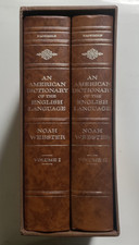 Noah Webster's Original 1828 Edition Of An American Dictionary  2 Vol Boxed Set picture