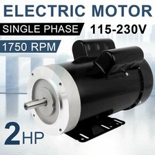 Electric General Purpose Motor 2HP 56C 1750RPM Single Phase 5/8