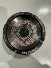 Wilbur Clark's DESERT INN Las Vegas Nevada 1950s Era ROULETTE WHEEL ASHTRAY RARE picture