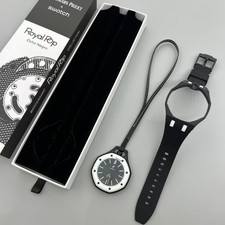⌚️Pocket Watch Swatch x Audemars Piguet Royal Pop Black Bioceramic picture