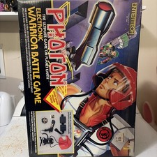 Vintage Photon Electronic Warrior Battle Game Entertech Red Helmet Box 1986 picture