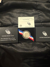 2014 U.S. Mint Baseball Hall of Fame Proof 50C Commemorative Modern Silver/Clad picture