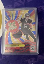 2022 Panini Donruss Optic First Year Fresh Drake London #FYF-DL Blue Hyper Prizm picture