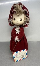 Vintage Sankyo Musical Doll ~ Big Eyes~ Rotating ~Japan picture
