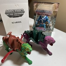2011 He Man Masters Of The Universe Classics Icarius New With MOTU Cat & Panther picture