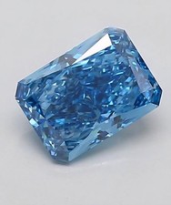 Cut Corner 2.75 CT Lab Grown IGI Certified Loose Diamond Fancy Vivid Blue picture