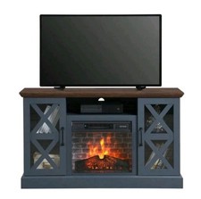 Luxury & Cozy Farmhouse Fireplace TV Stand – A Rare Touch for 55