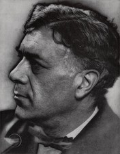 VTG Man Ray Photo Georges Braque Portrait Engraving Lithograph 1920 Mat 13x15 picture
