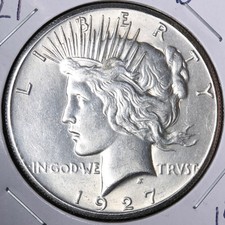 1927 Peace Silver Dollar BU *UNCIRCULATED* MS E394 YJGFR picture