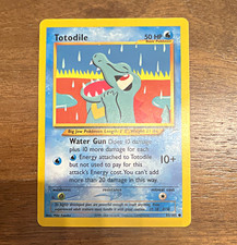 Totodile 85/105 Neo Destiny 2002 Pokémon Card MP – Crease picture
