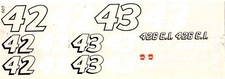 Fred Cady 607 #42/#43 Southern Chrysler Plymouth  Drag decal picture