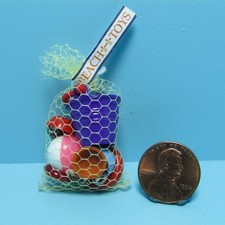 Dollhouse Miniature Beach Bag Filled with Toys Bucket Ball Shells & More MUL5003 picture