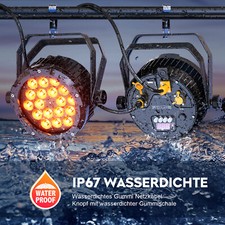 10X IP67 Waterproof LED Par Light 18x15W RGBWA+UV Outdoor Stage Lights DJ Party picture