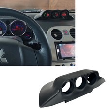 06 12 Mitsubishi Eclipse Dash Display Clock Trim 52mm Triple Gauge Pod Mount picture