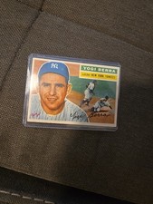 1956 Topps Yogi Berra #110 New York Yankees HOF Vintage Baseball Card picture