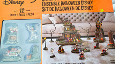Disney Haunted Mansion Lighted Halloween Village Set 12pc Resin 2023 BN picture