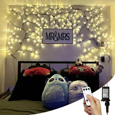2Pcs Enchanted Willow Vine Lights with Remote, 18 Branches 144 Leds Lighted Will picture