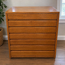 Sligh 4-Drawer Antique Wood Chest of Drawers, Brown Medium Wood Tone Bedroom picture
