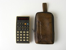 Vintage HP Hewlett-Packard 25 Programmable Scientific CALCULATOR ~Red LED w/Case picture