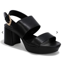 AEROSOLES WOMEN’S CAMILIA PLATFORM SANDALS | BLACK | SIZE 8.5 | NIB | MSRP $89 picture