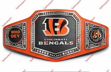 Custom Cincinnati Bengals Championship Belt Replica Title Adult size 2mm Brass picture