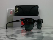 Ray-Ban RB3016W Clubmaster Classic Sunglasses All Black 51mm Never Worn picture