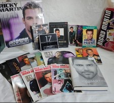 Vintage Ricky Martin Memorabilia Books,DVD,CD,Windows Clings,Folders, Kids Valen picture