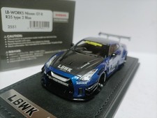 IG 1:43  R35 Type 2 Blue Wide Body Sports Car Model LB picture