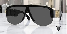 VERSACE VE4391 GB1 87 Black Dark Grey 48 mm Men's Sunglasses picture