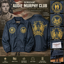 Sergeant Audie Murphy Club NCOA Jacket Auburn Sportswear USA XL Rare SAMC picture