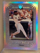 1995 Donruss THE ELITE SERIES #60 Albert Belle RARE ICONIC DIE CUT INSERT /10000 picture