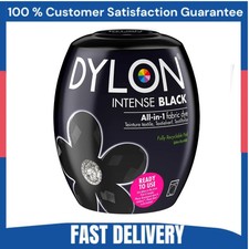 Dylon Machine Dye Pod Intense Black 350g for Fabrics Revive Jeans Towels picture